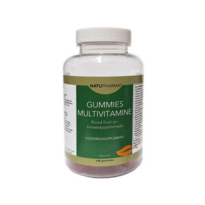 Natupharma Gummies Multivitaminen rood fruit-sinaasappel 50 st.