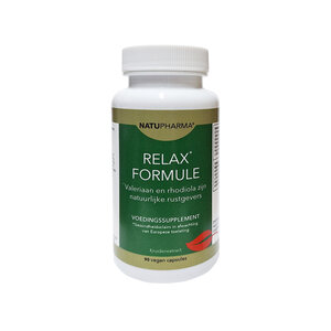 Natupharma Relax Formule met Valeriaan, Rhodiola & Passiebloem 90 caps.