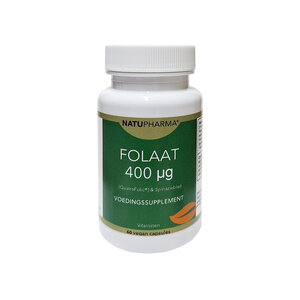 Natupharma Folaat 400 uG - Quatrefolic 60 caps.