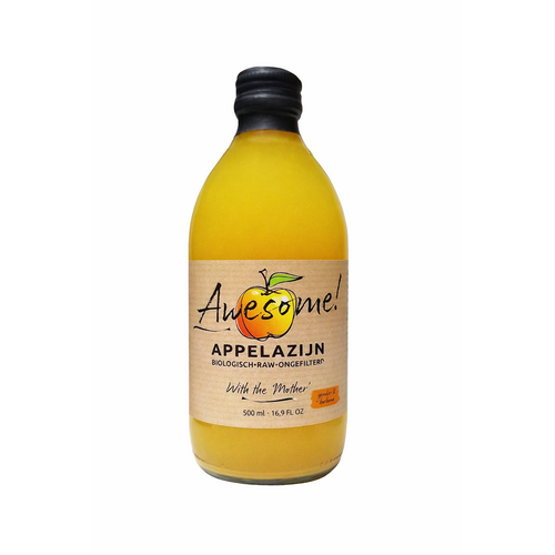 Awesome Appelazijn - with The Mother- met gember en kurkuma 500 ml