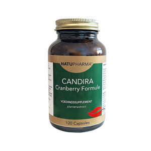 Natupharma Candira Cranberry Formule (met D-Mannose) 120 capsules Natupharma Candira Cranberry Formule (met D-Mannose) 120 capsules