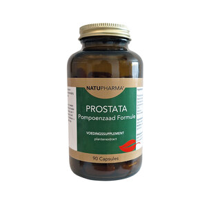 Natupharma Prostata Pompoenzaad formule 90 caps Natupharma Prostata Pompoenzaad formule 90 caps