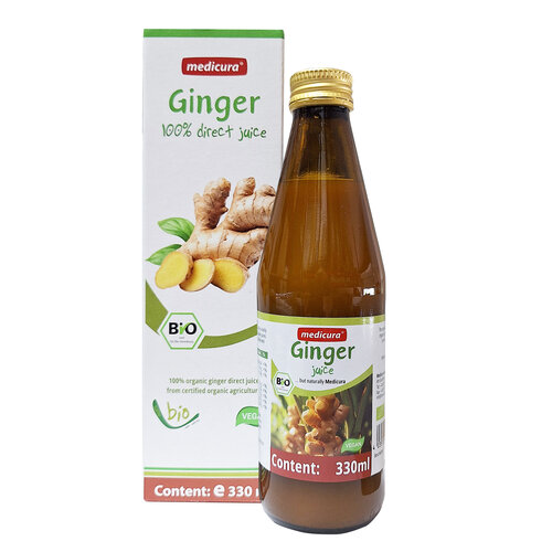 Medicura Gember 100% vruchtsap BIO 330ml Medicura Gember 100% vruchtsap BIO 330ml