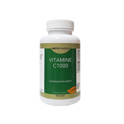Natupharma Vitamine C 1000 mg met Rozenbottel - Time released 90st Natupharma Vitamine C 1000 mg met Rozenbottel - Time released 90st