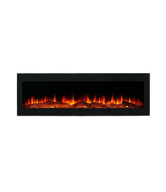 Elektrische LED inbouwhaard Cortina 110cm