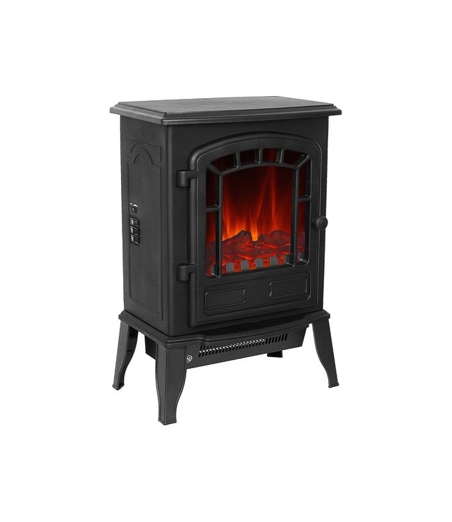 El Fuego elektrische haard Como Zwart - 2000W