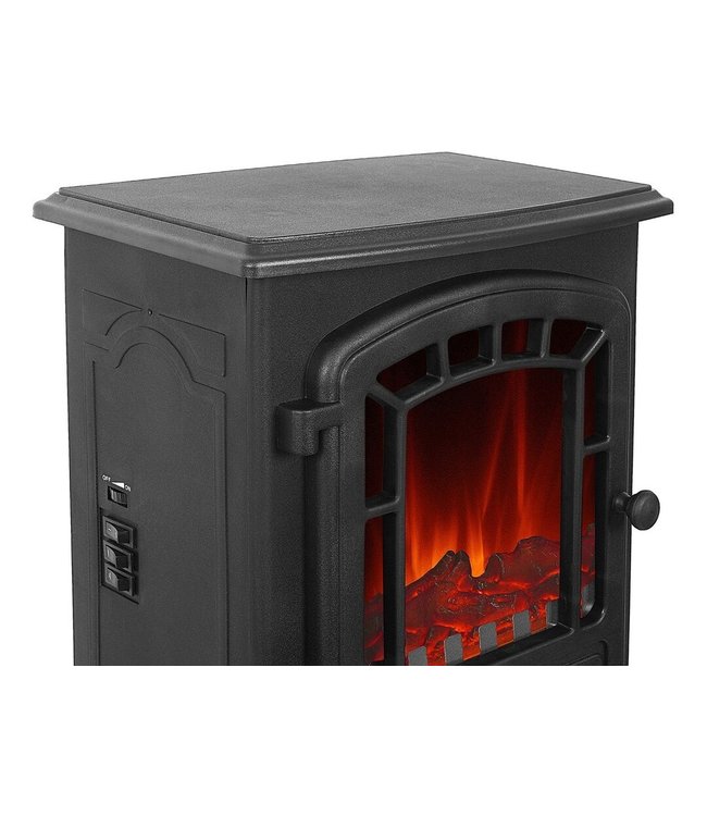 El Fuego elektrische haard Como Zwart - 2000W