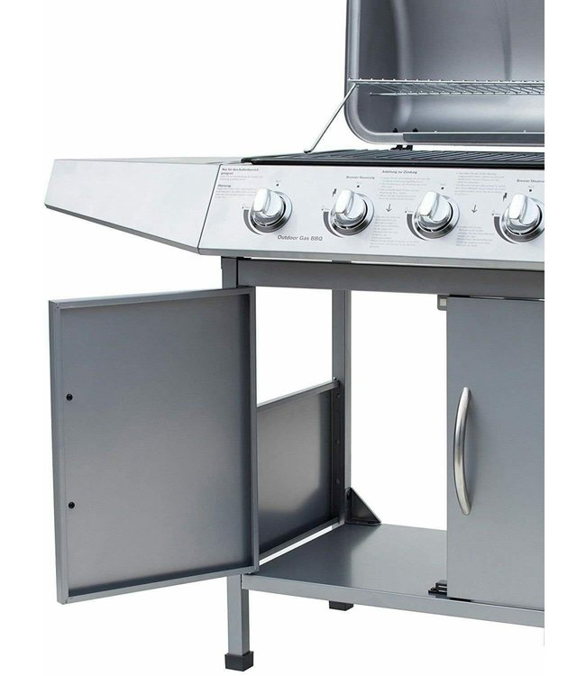 Gasbarbecue Dayton 6.1 Zilver