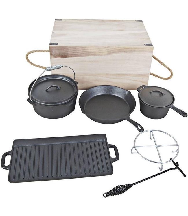 EL Fuego Dutch oven set gietijzer 7-Delig