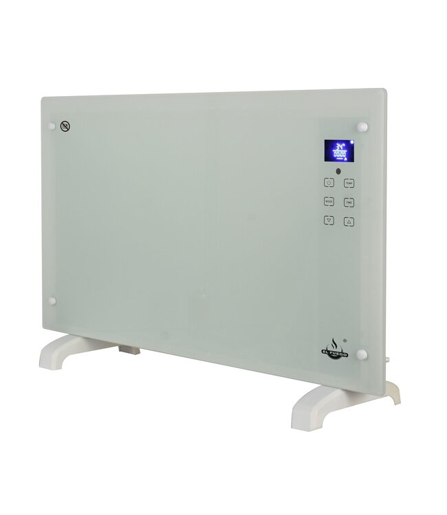 El Fuego elektrische glas convectorkachel 2000 W wit