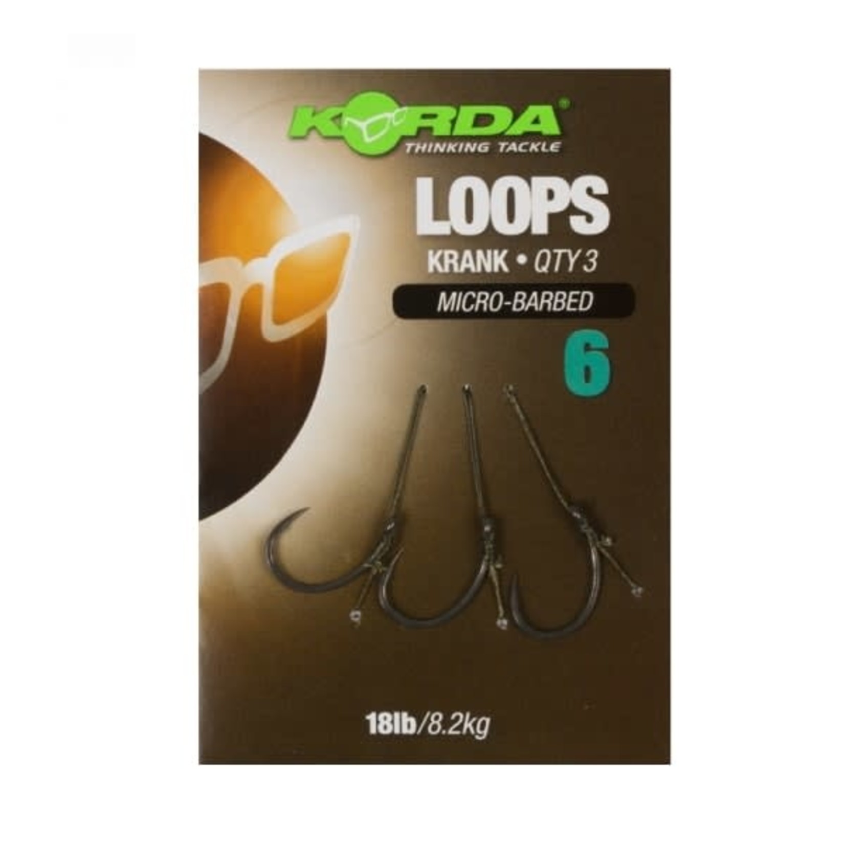 KORDA Korda Loop Rigs Size 4 Krank 18lb