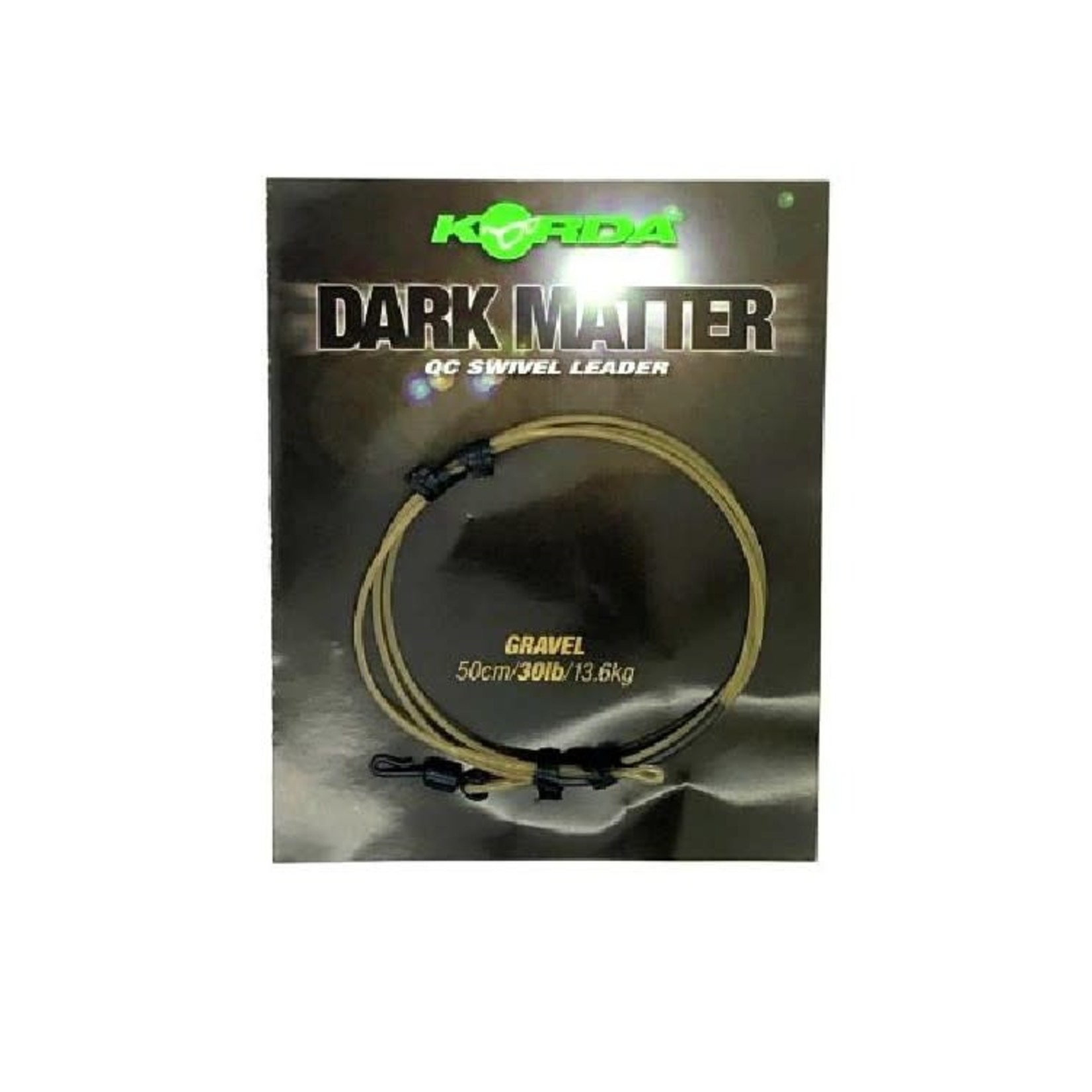 KORDA Korda Dark Matter Leader 50 cm QC Swivel Clear