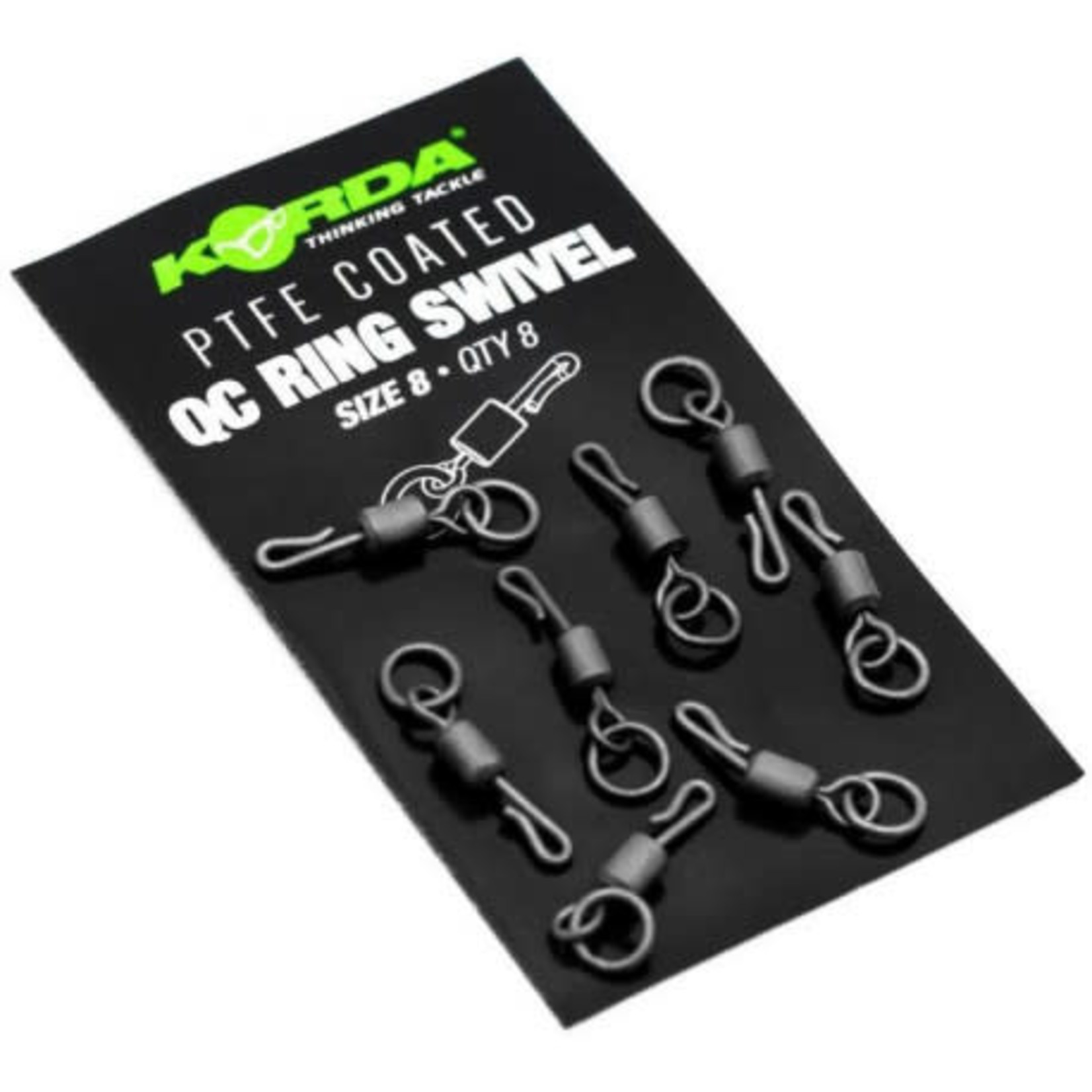 KORDA Korda PTFE QC Ring Swivel Size 8 (8pcs)