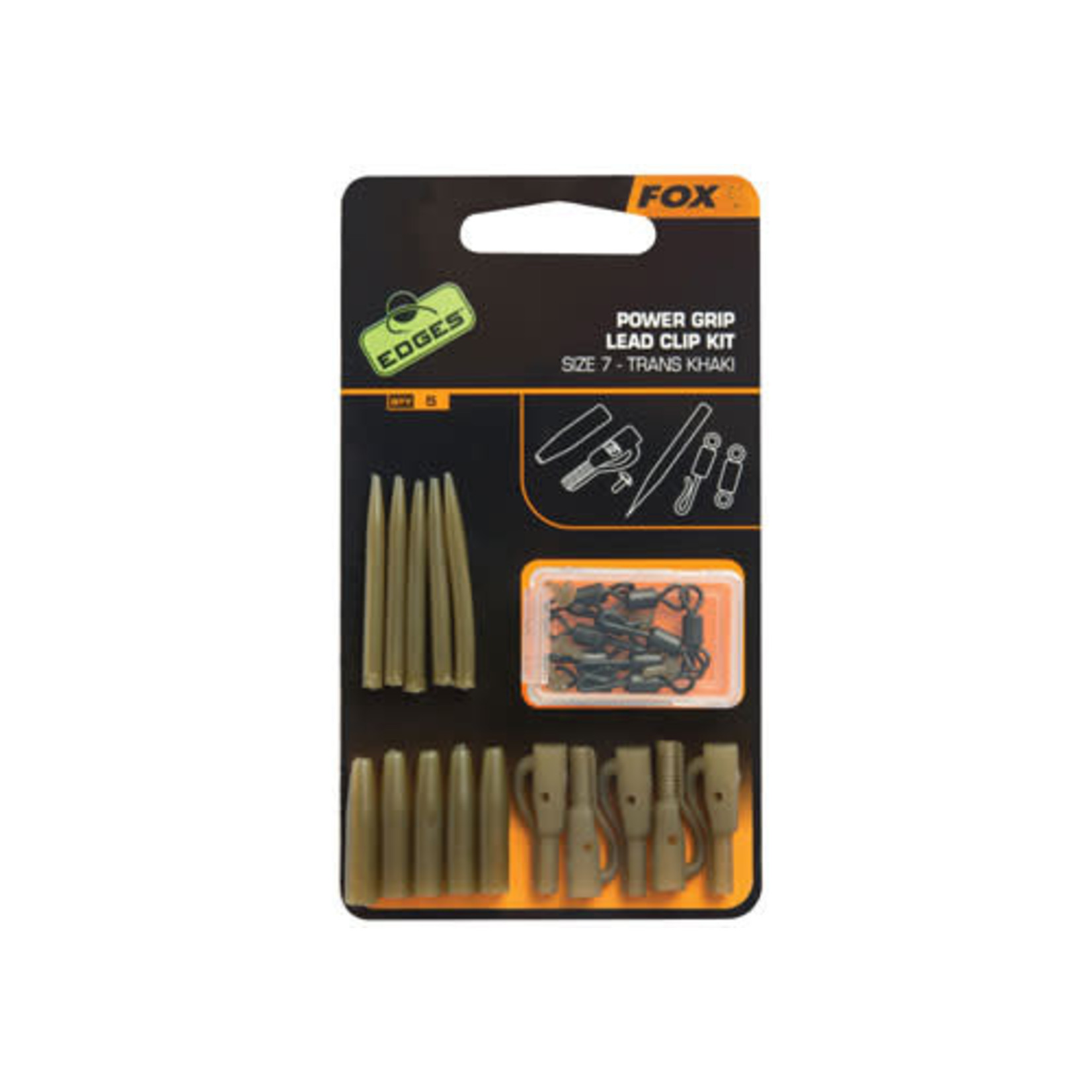 FOX Edges Surefit Lead clip kit x 5 pcs