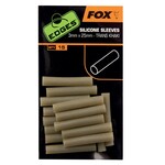 FOX Edges Silicone sleeves 3mm x 25mm x 15pcs trans khaki