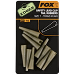 FOX Edges Size 7 lead clip tail rubbers trans khaki