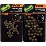 FOX Edges 6mm tapered bore beads trans khaki