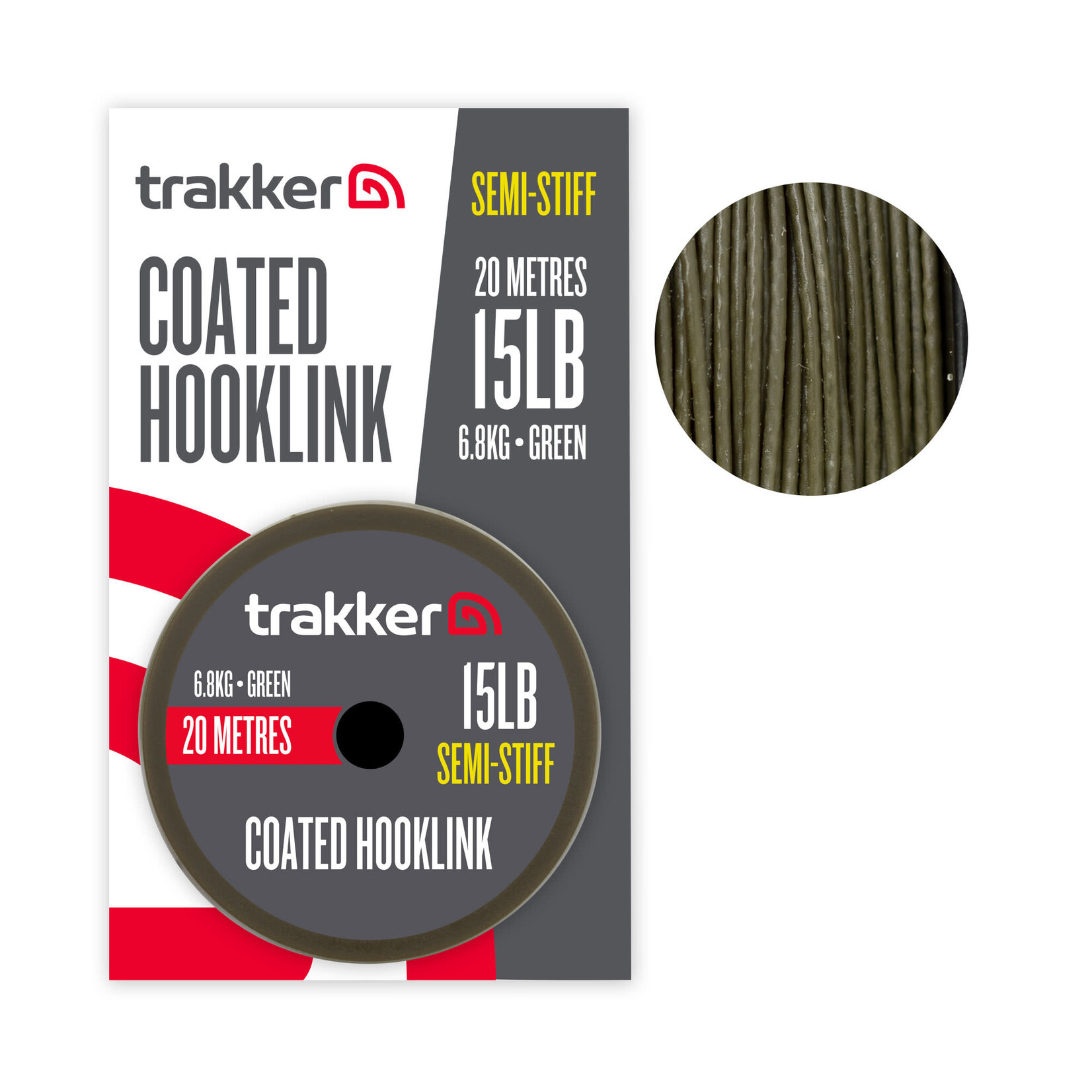 TRAKKER Trakker Semi Stiff Coated Hooklink 15LB 20M