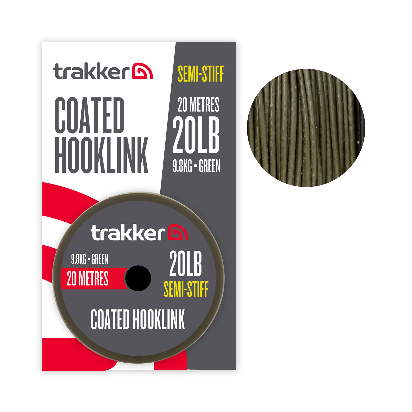 TRAKKER Trakker Semi Stiff Coated Hooklink 20LB