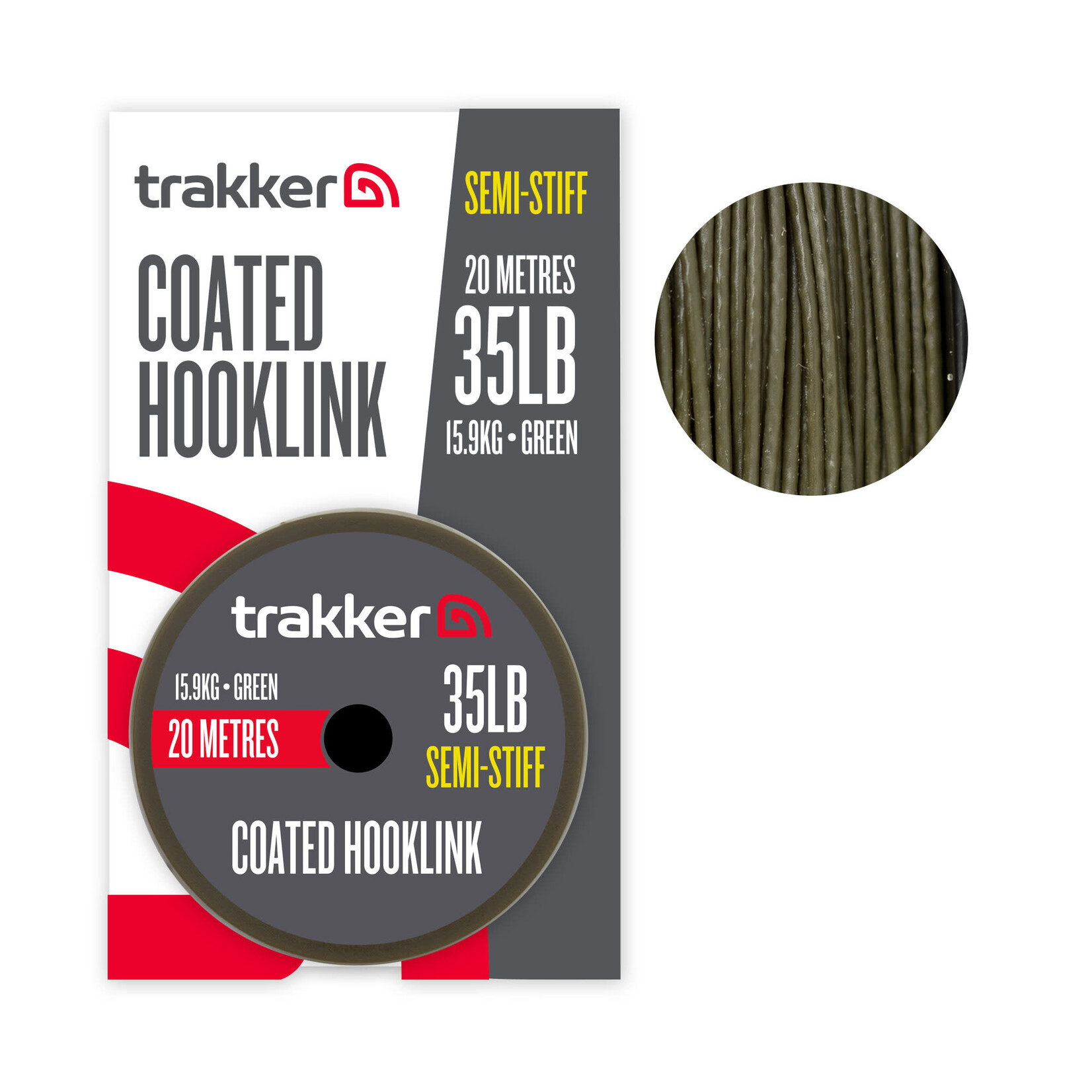 TRAKKER Trakker Semi Stiff Coated Hooklink 35LB