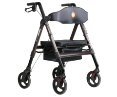 Excel Litewalk ll Heavy Duty Rollator Brown