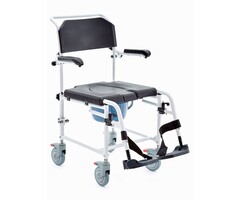 Plaza  Douche  / Toiletstoel Met 4 Geremde Wielen