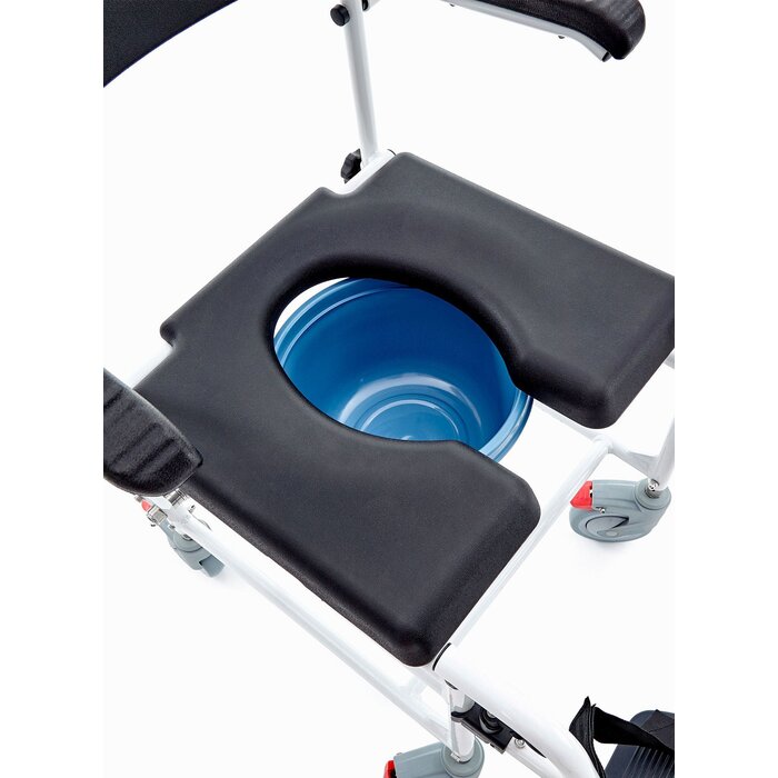 Plaza  Douche  / Toiletstoel Met 4 Geremde Wielen