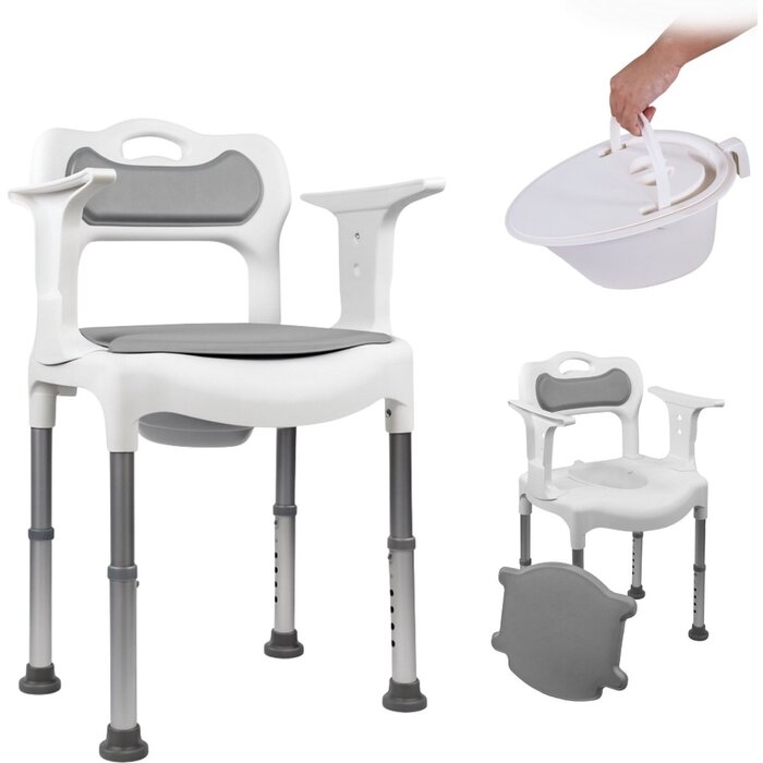 Plaza  Care Chair Douchestoel & Toiletstoel 2-in-1