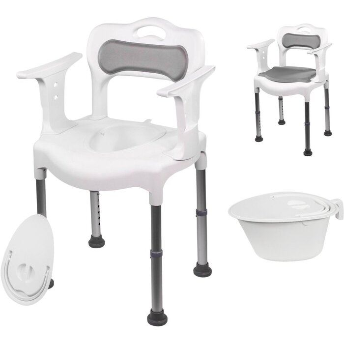 Plaza  Care Chair Douchestoel & Toiletstoel 2-in-1