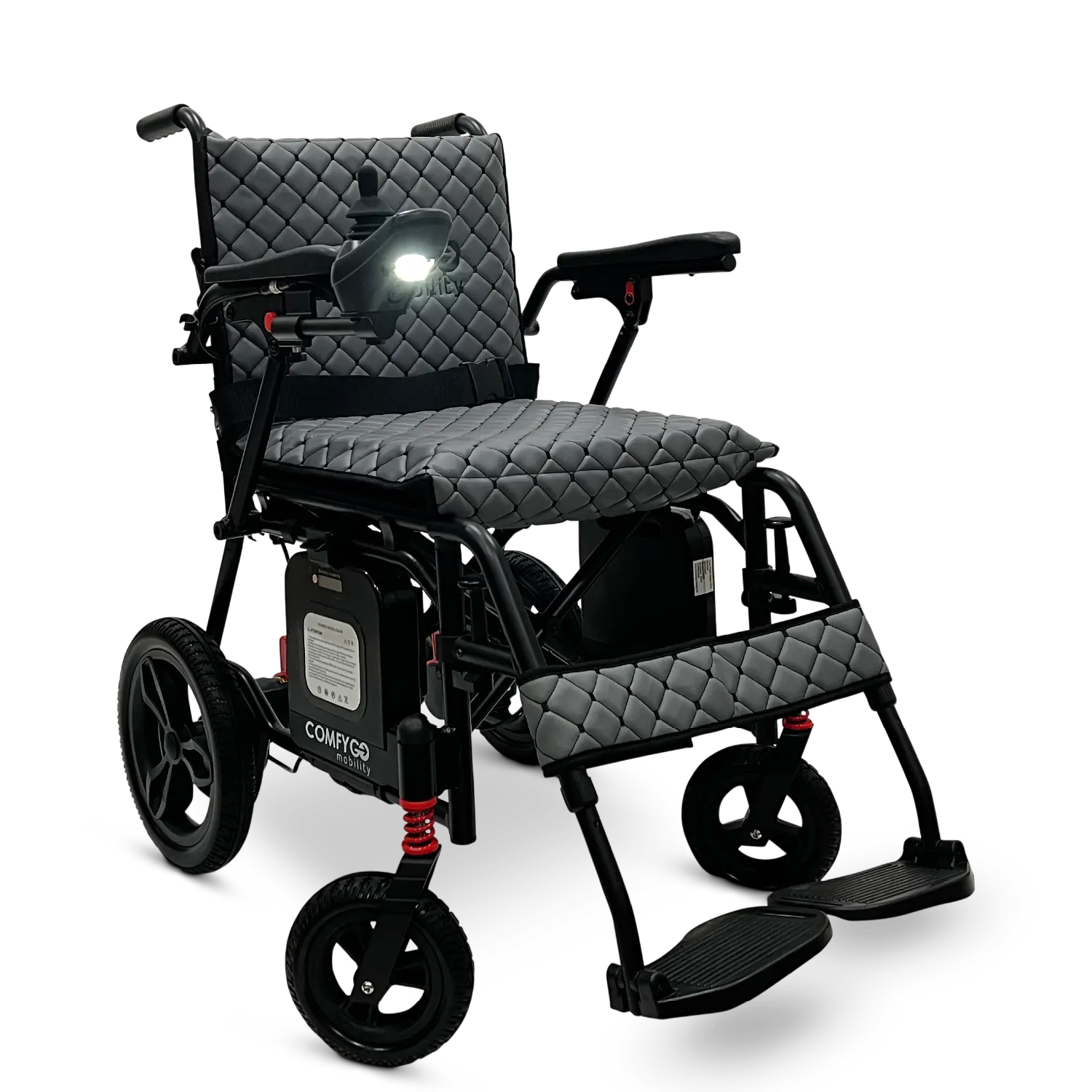 X-7 ComfyGO Lichtgewicht opvouwbare elektrische rolstoel voor reizen met afstandsbediening