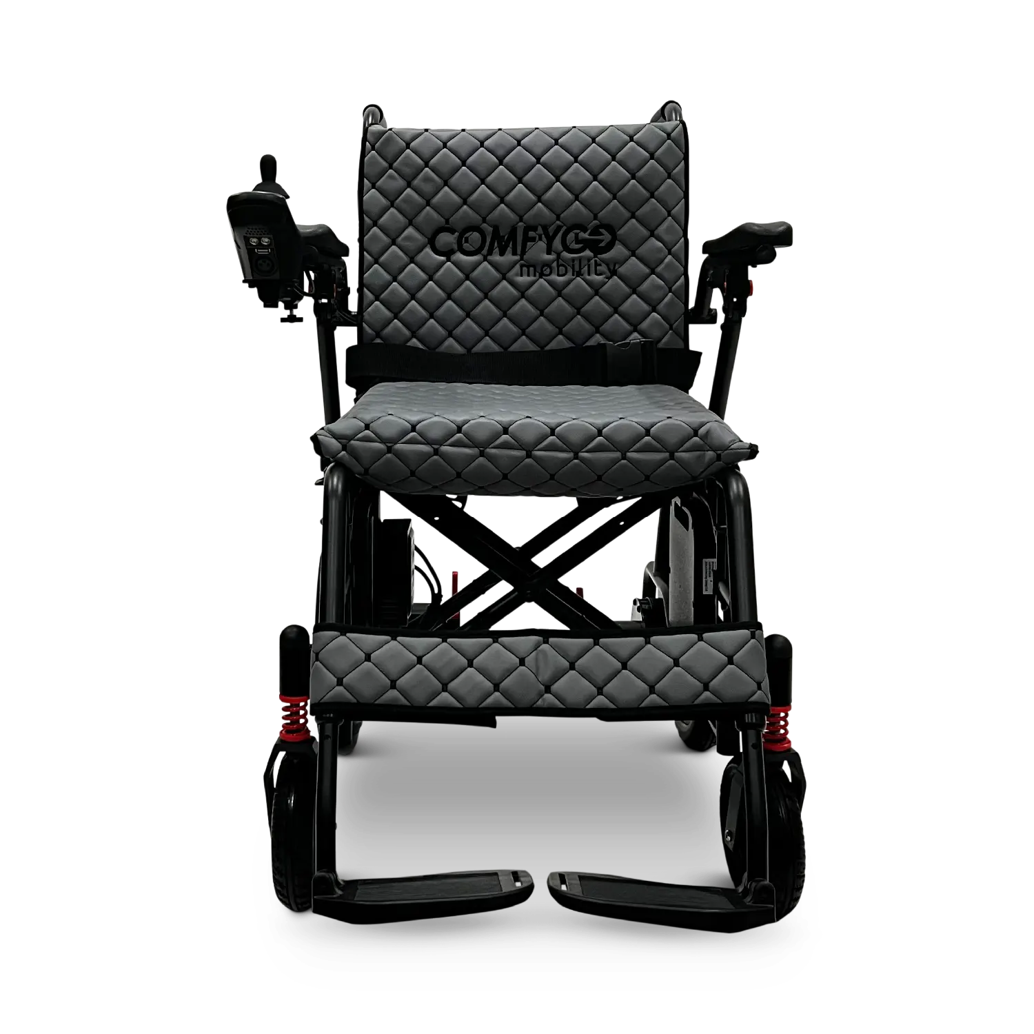 X-7 ComfyGO Lichtgewicht opvouwbare elektrische rolstoel voor reizen met afstandsbediening