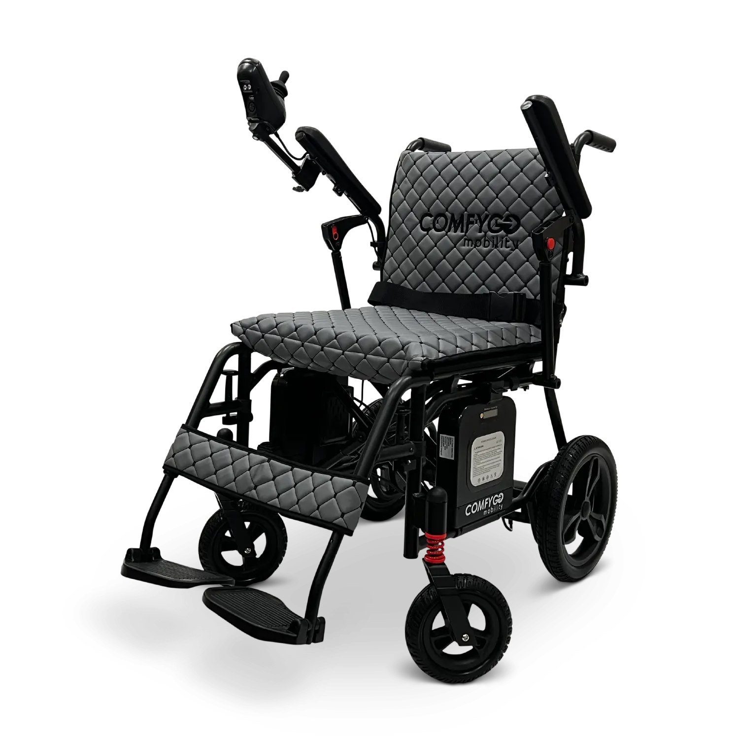 X-7 ComfyGO Lichtgewicht opvouwbare elektrische rolstoel voor reizen met afstandsbediening