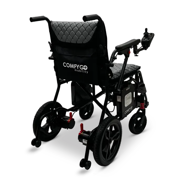 X-7 ComfyGO Lichtgewicht opvouwbare elektrische rolstoel voor reizen met afstandsbediening