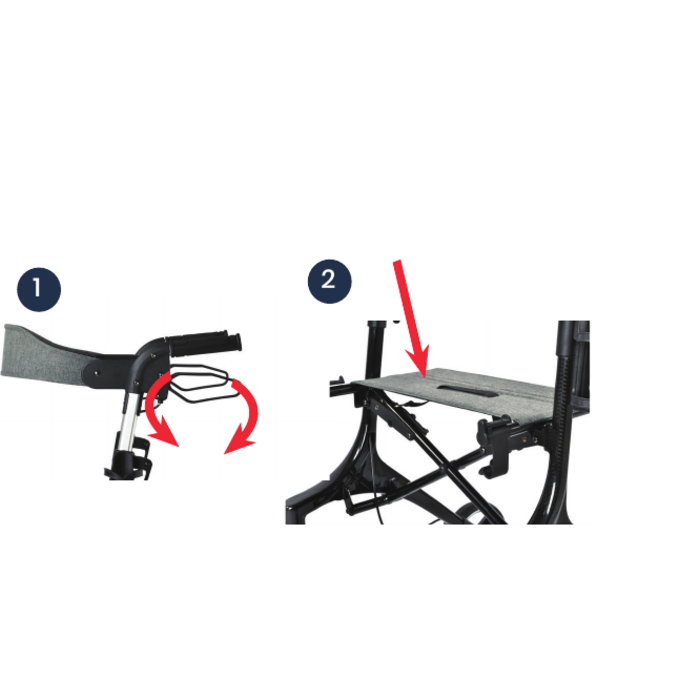 Carbon Motion Rollator – ultralicht, compact en comfortabel