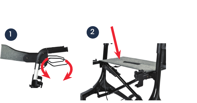 Carbon Motion Rollator – ultralicht, compact en comfortabel