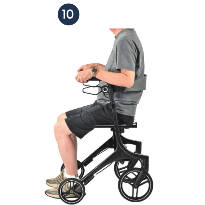 Carbon Motion Rollator – ultralicht, compact en comfortabel