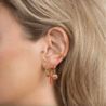 Earring Tiny Bordeaux Heart Earring Tiny Bordeaux Heart