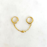 Double Earring Heart Chain Double Earring Heart Chain