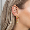 By Nouck Twisted Hoop Love key Red Cubes By Nouck Twisted Hoop Love key Red Cubes