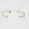 By Nouck Small Pearl Hoop Set By Nouck Small Pearl Hoop Set