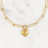 Big Oval Chain Lover Heart
