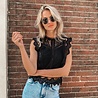 Amelie Broderie Top – Black Amelie Broderie Top – Black