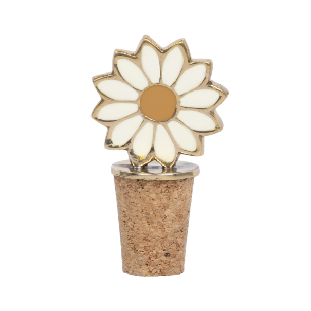 A La Collection Bottle Stopper – Daisy Enamel