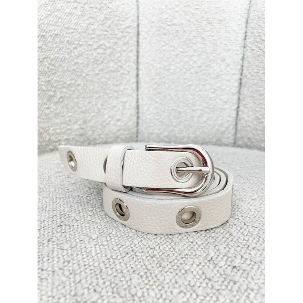 Perfect Belt | Beige/Silver