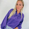 Satin Blouse | Purple Satin Blouse | Purple