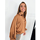 Satin Blouse |Camel Satin Blouse |Camel