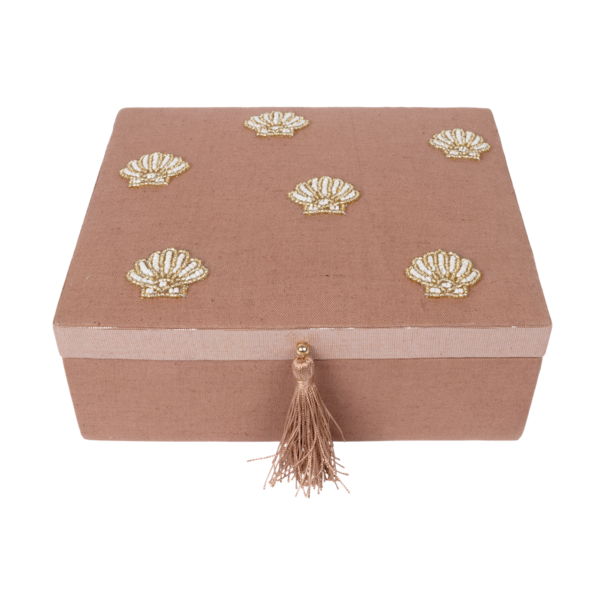 A La Collection Cotton Linen Box Shells | Terra