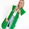Teddy Gilet Long | Green Teddy Gilet Long | Green