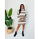 Loua Sweaterdress | Beige Stripe Loua Sweaterdress | Beige Stripe