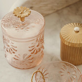 Glass Jar Flower | Coral